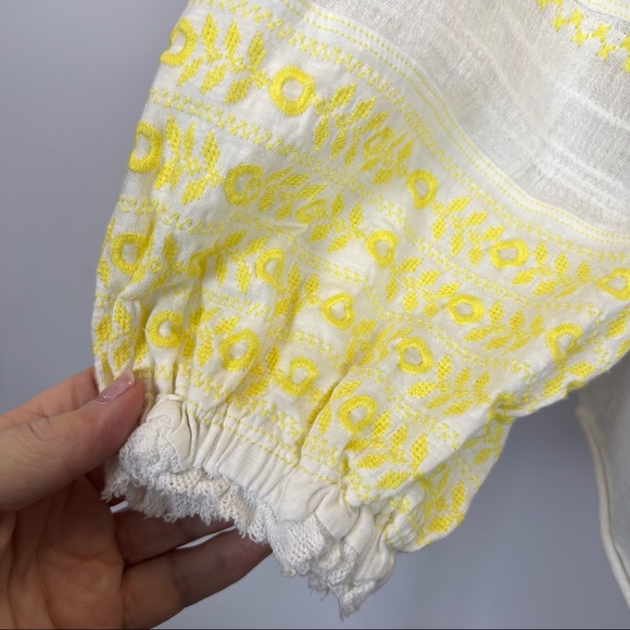 Free People Persuasion embroidered peasant top shirt - Picture 7 of 11